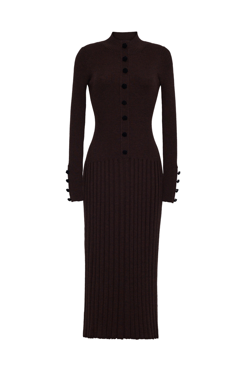 Easton Dress in Brown