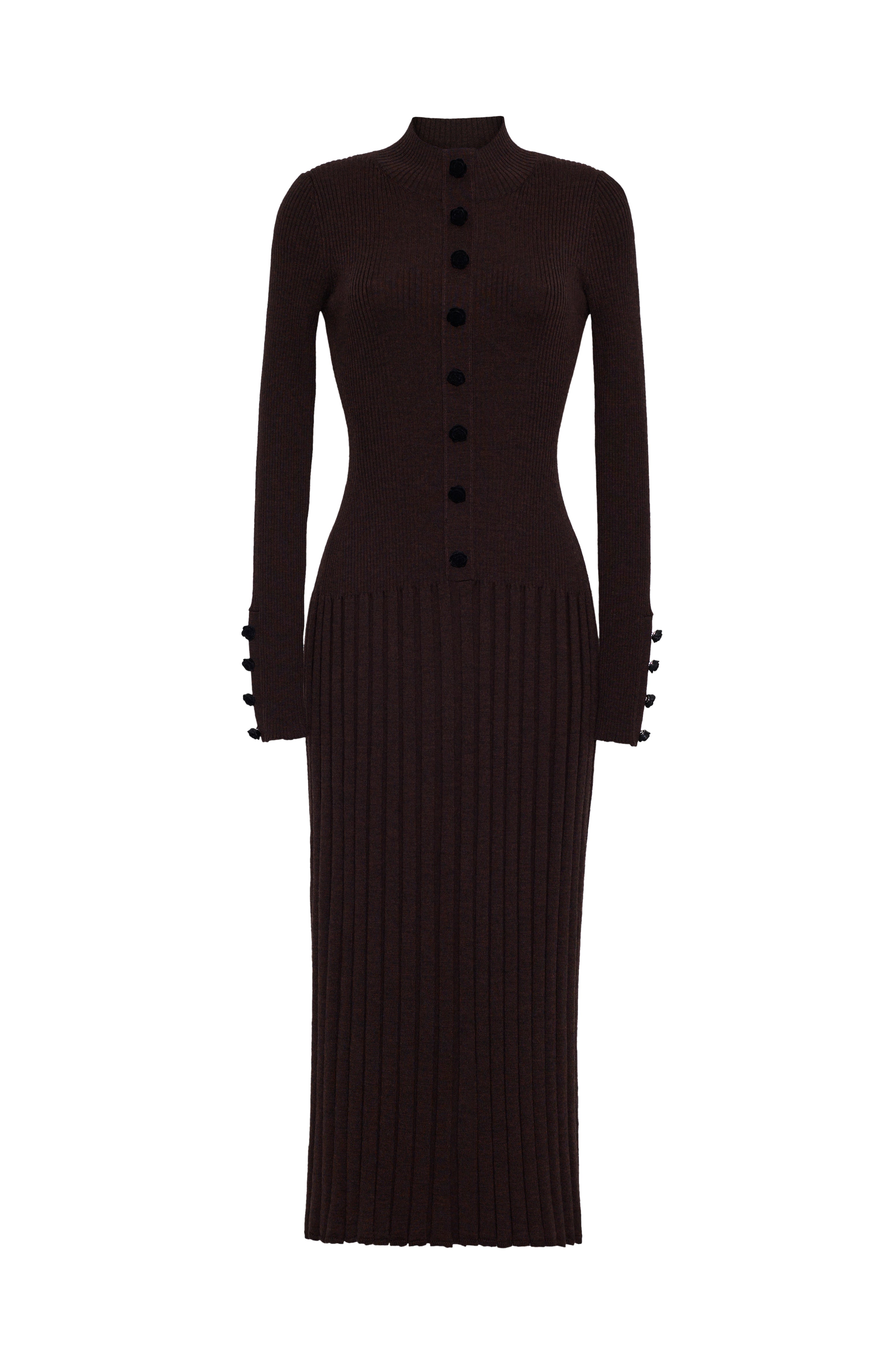 Easton Dress in Brown