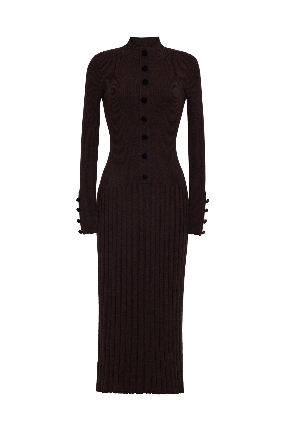 Easton Dress in Brown