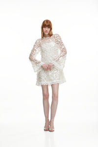 Eclipse Mini Dress in White