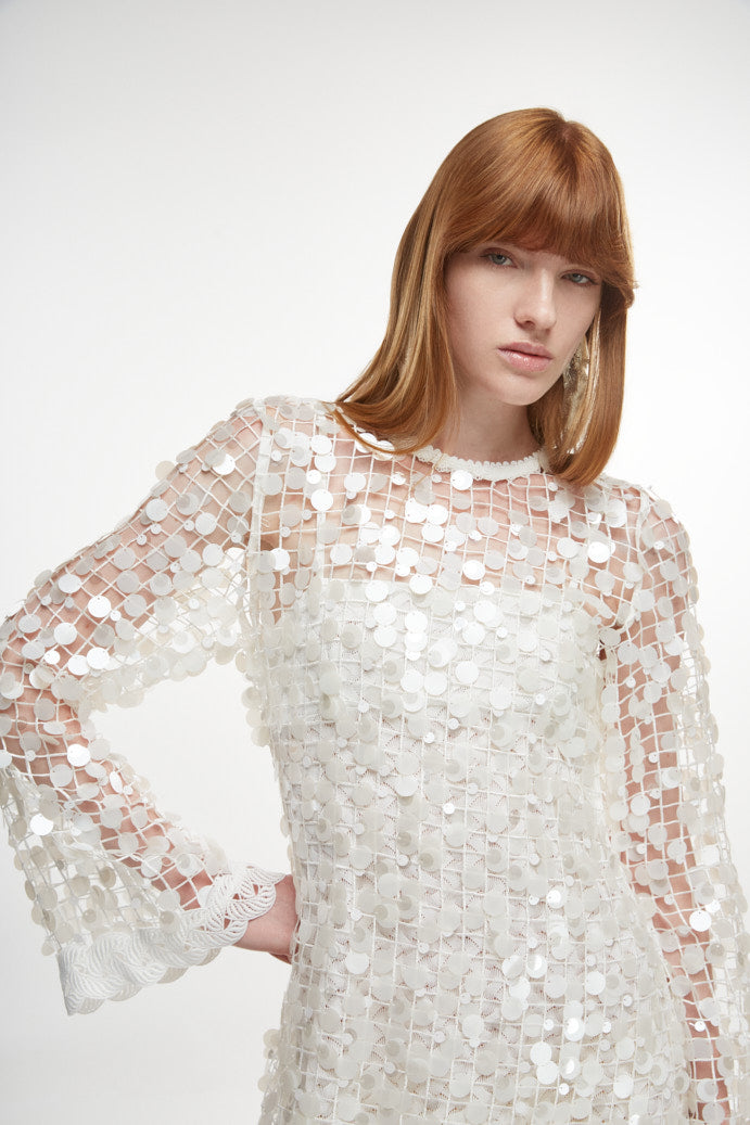 Eclipse Mini Dress in White