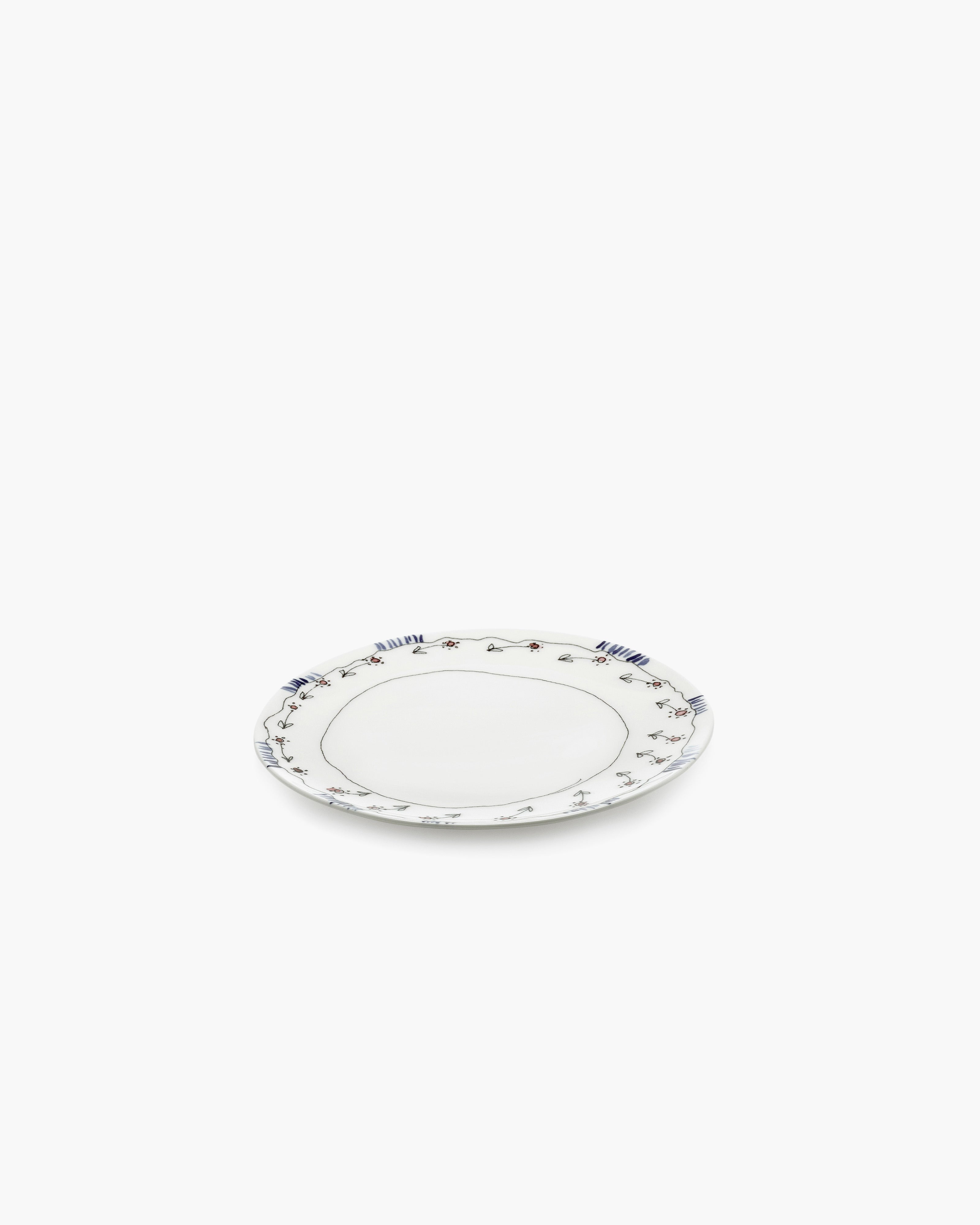 Breakfast plate Anemone milk Midnight Flowers