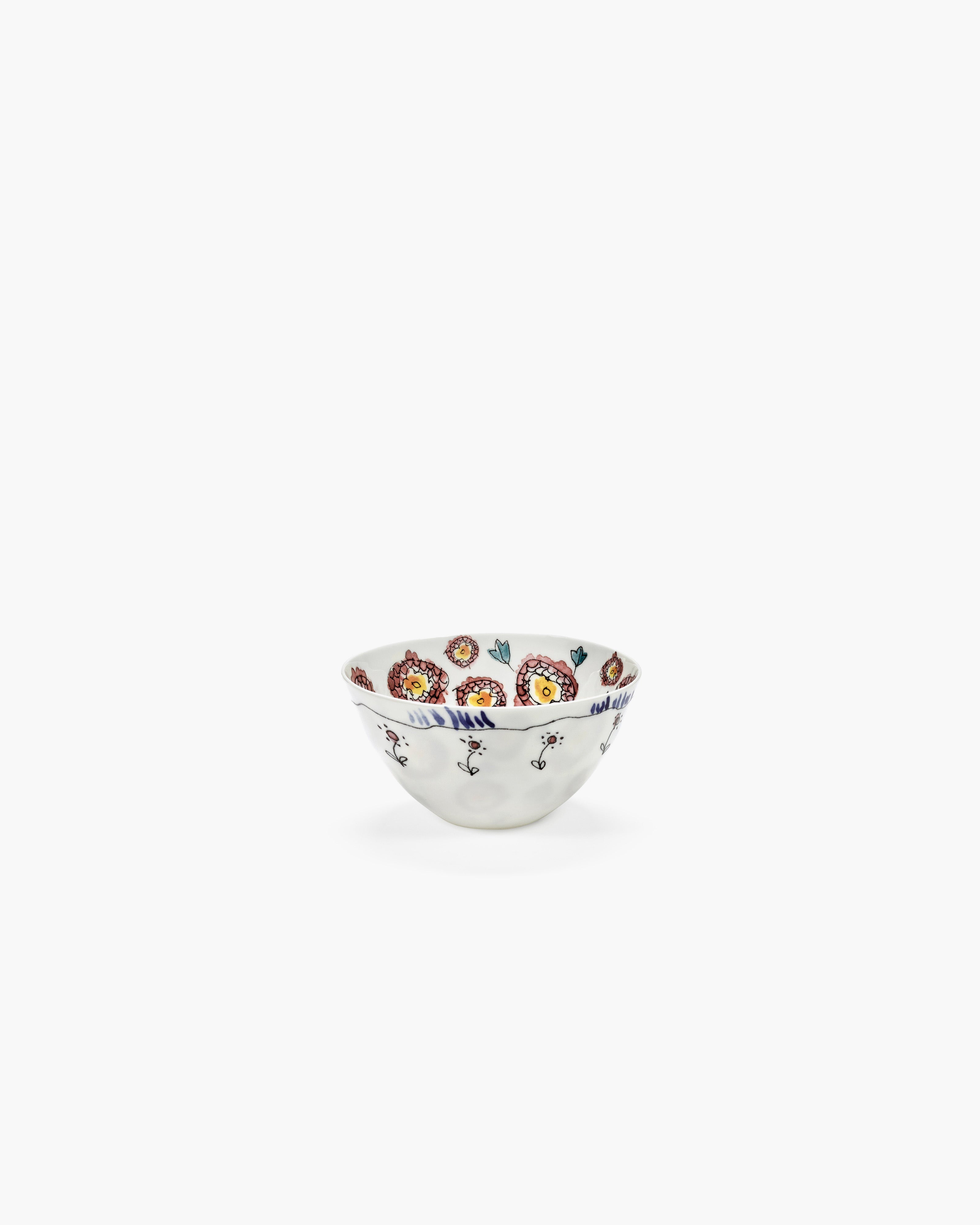 Bowl S Anemone milk Midnight Flowers