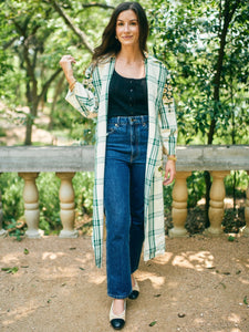 EDDY x Mckenzie Depinto Melly Jacket in Green Plaid & Floral