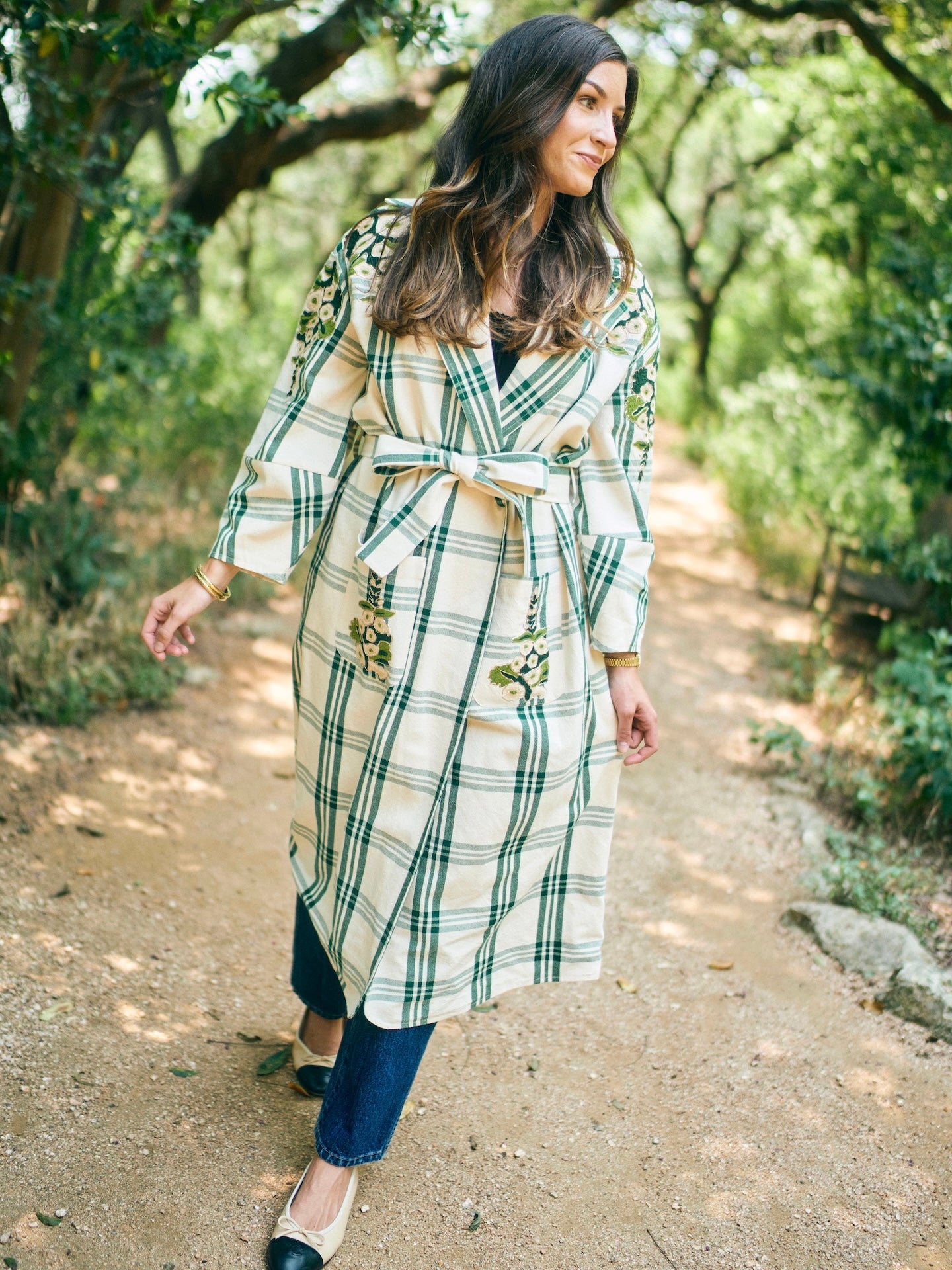 EDDY x Mckenzie Depinto Melly Jacket in Green Plaid & Floral