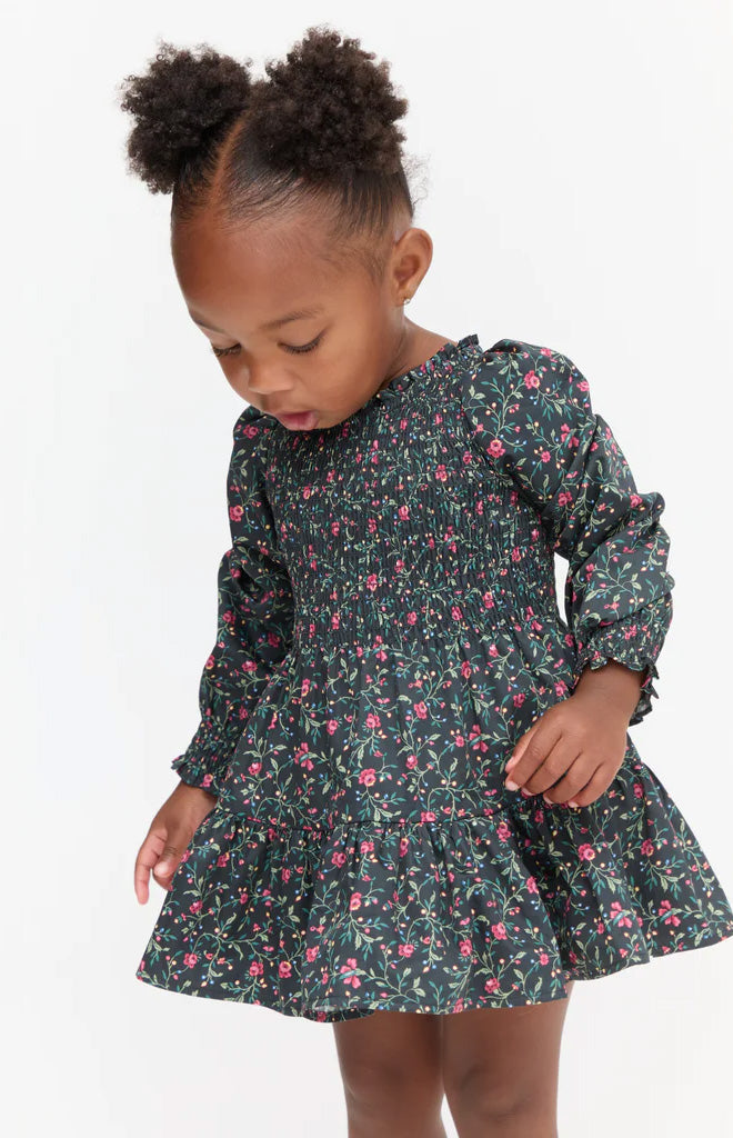 The Tiny Viviana Nap Dress in Florentine Ditsy