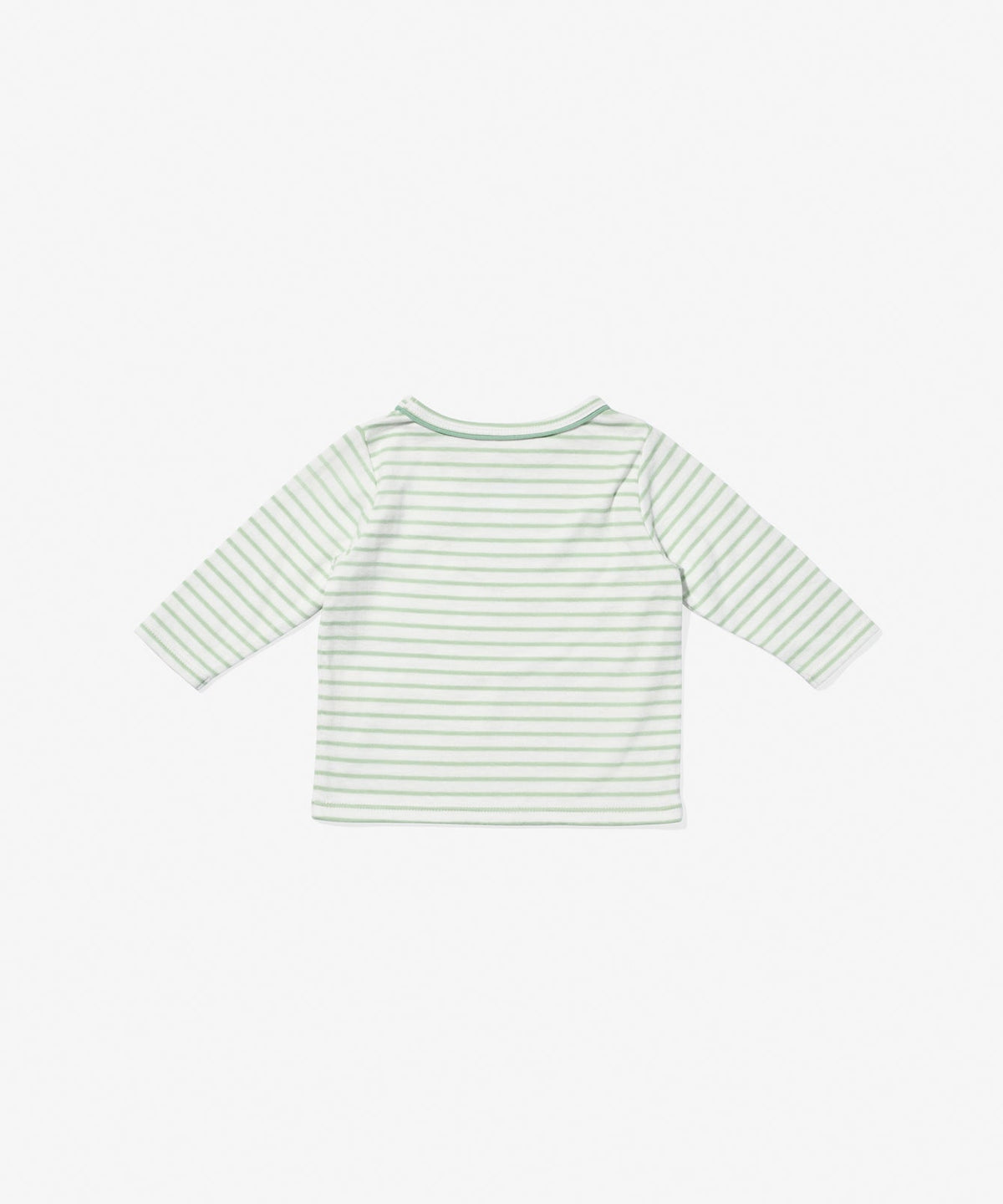 Edward Baby T-Shirt in Dusty Seafoam Mini Stripe