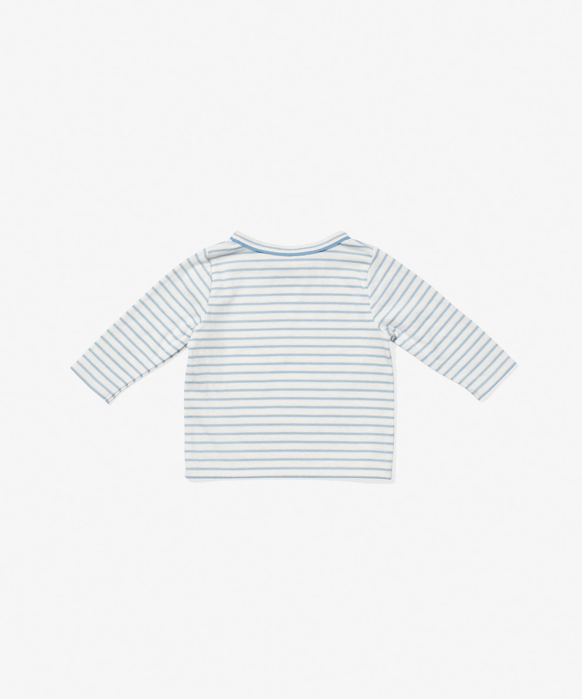 Edward Baby T-Shirt in Dusty Blue Mini Stripe