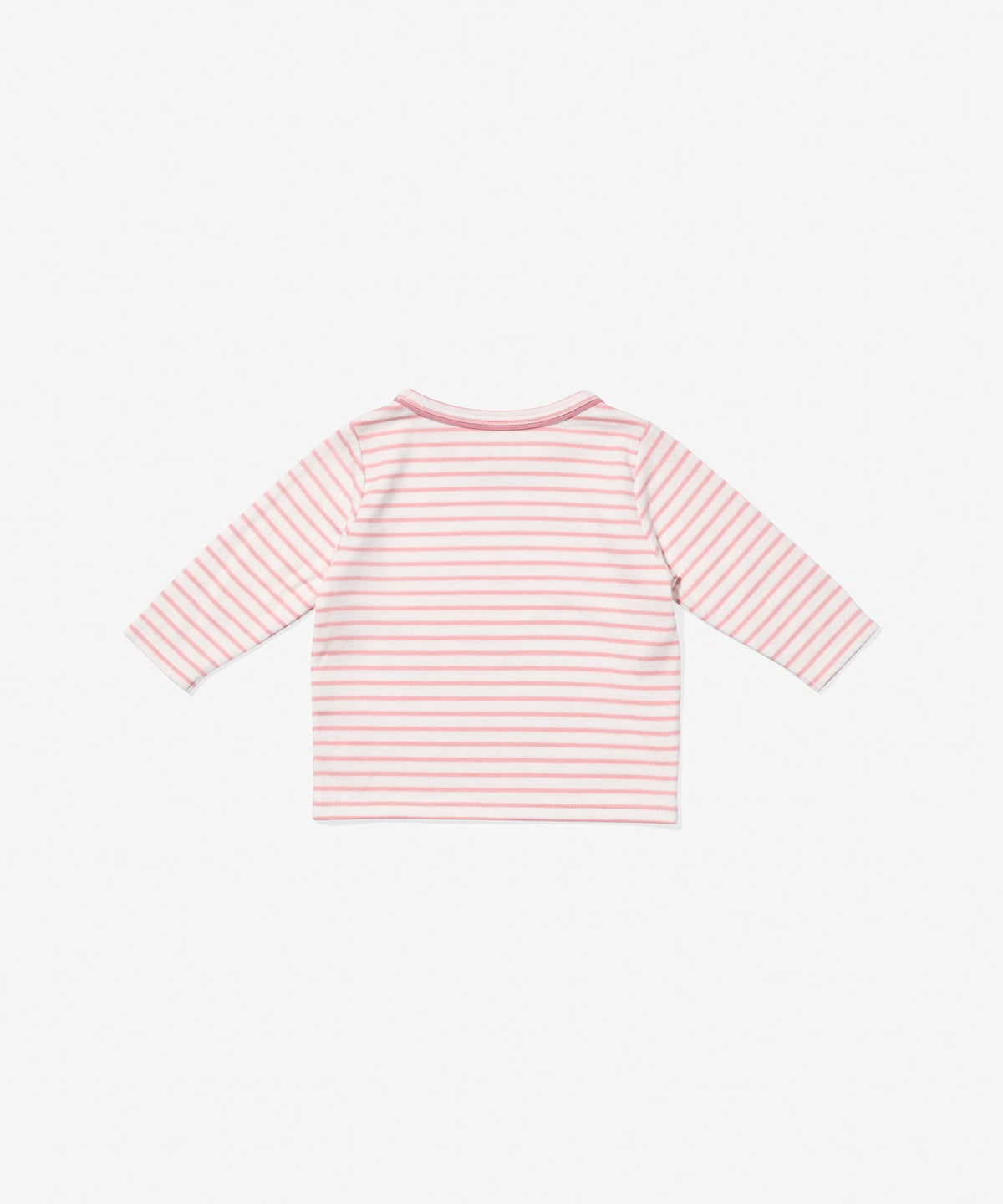 Edward Baby T-Shirt in Dusty Rose Mini Stripe