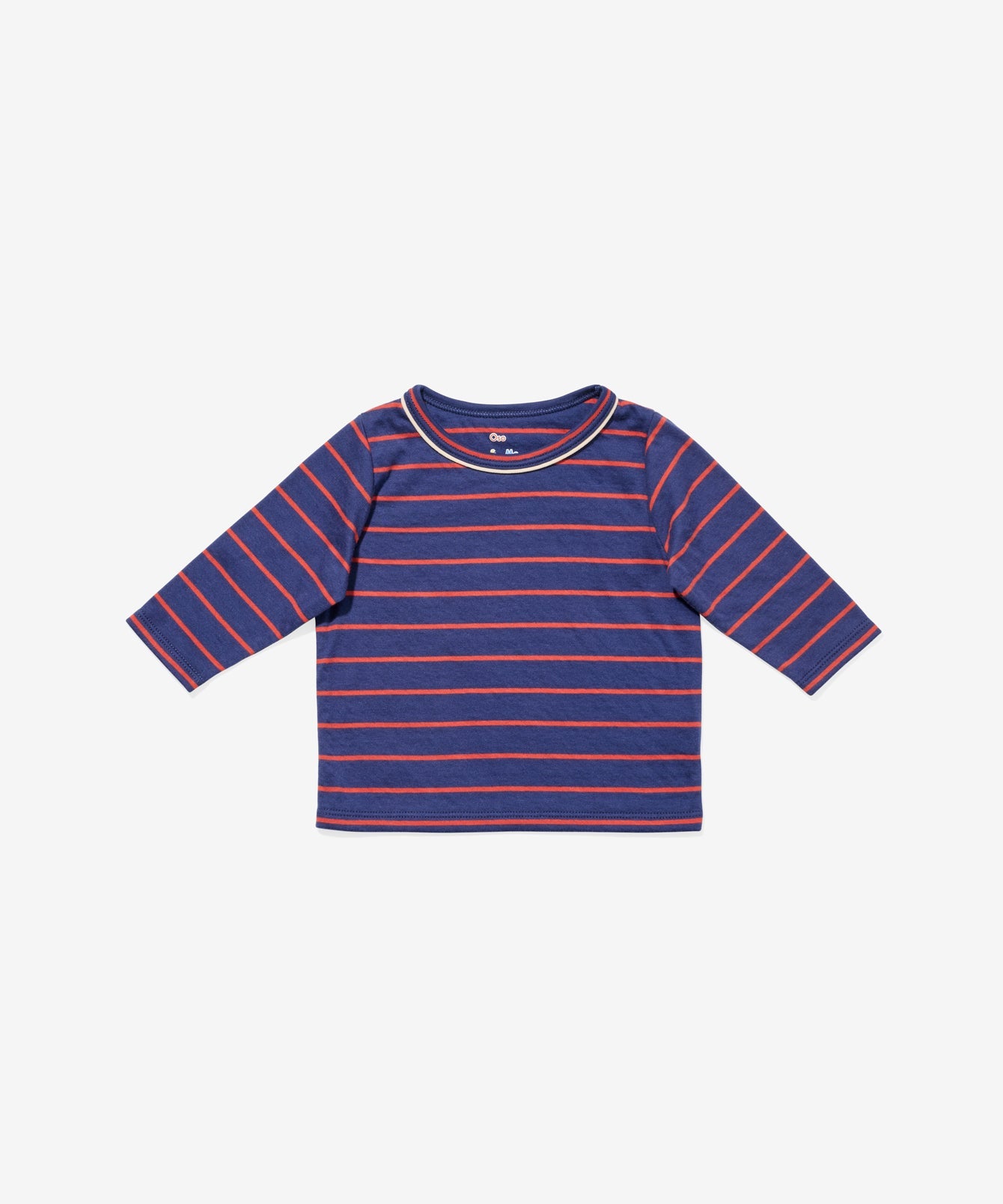 Edward Baby T-Shirt in Navy Fine Stripe