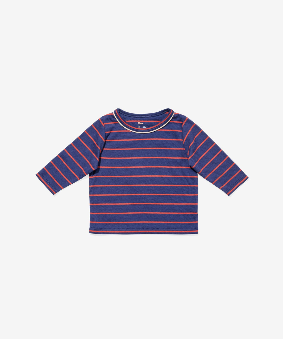 Edward Baby T-Shirt in Navy Fine Stripe