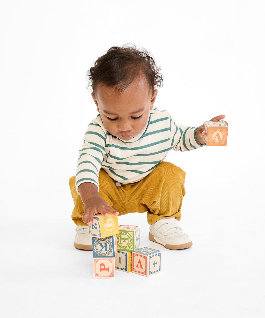 Edward Baby T-Shirt in Pine Stripe
