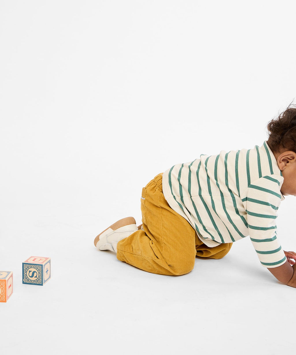 Edward Baby T-Shirt in Pine Stripe