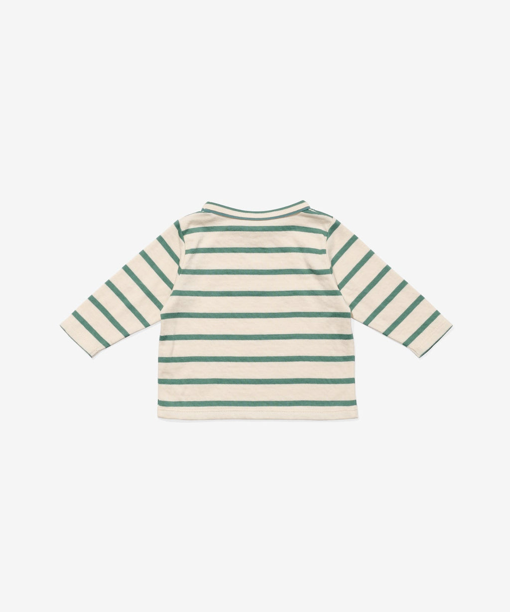 Edward Baby T-Shirt in Pine Stripe