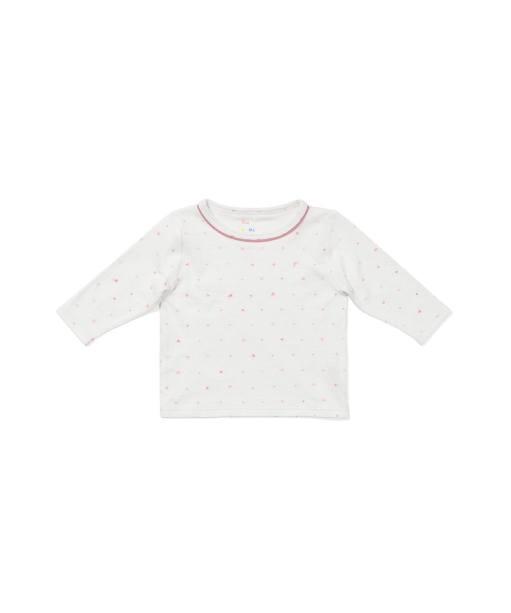 Edward Baby T-Shirt in Rose Hearts