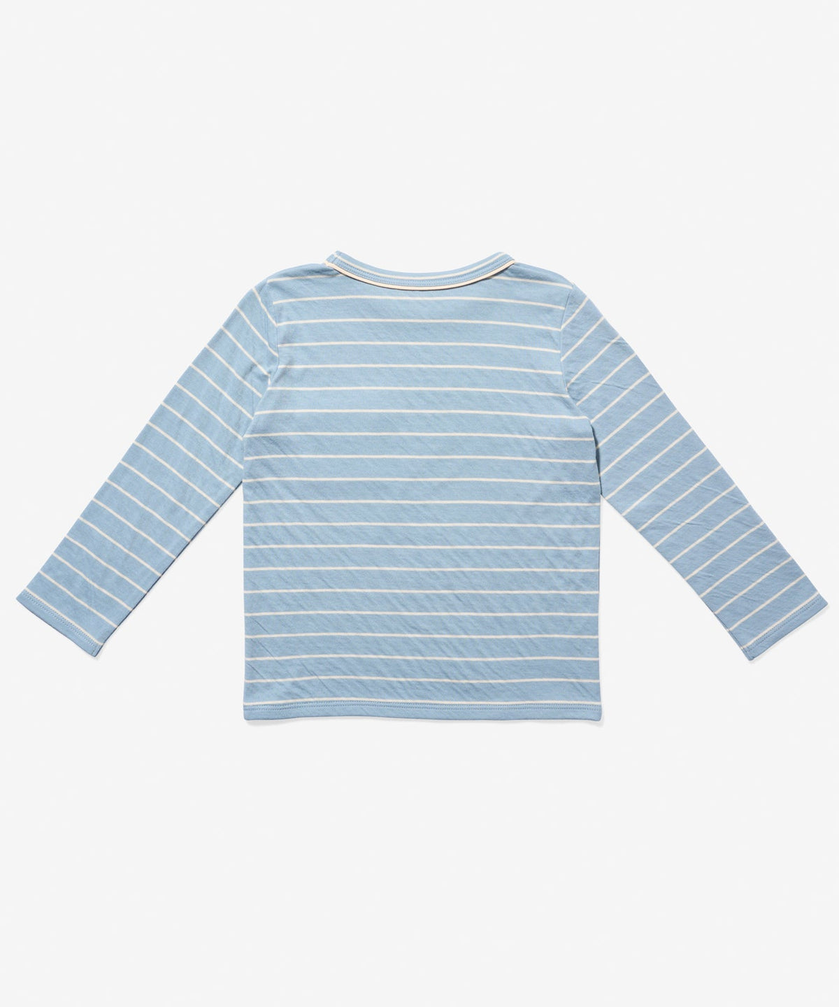 Edward T-Shirt in Dusty Blue Fine Stripe