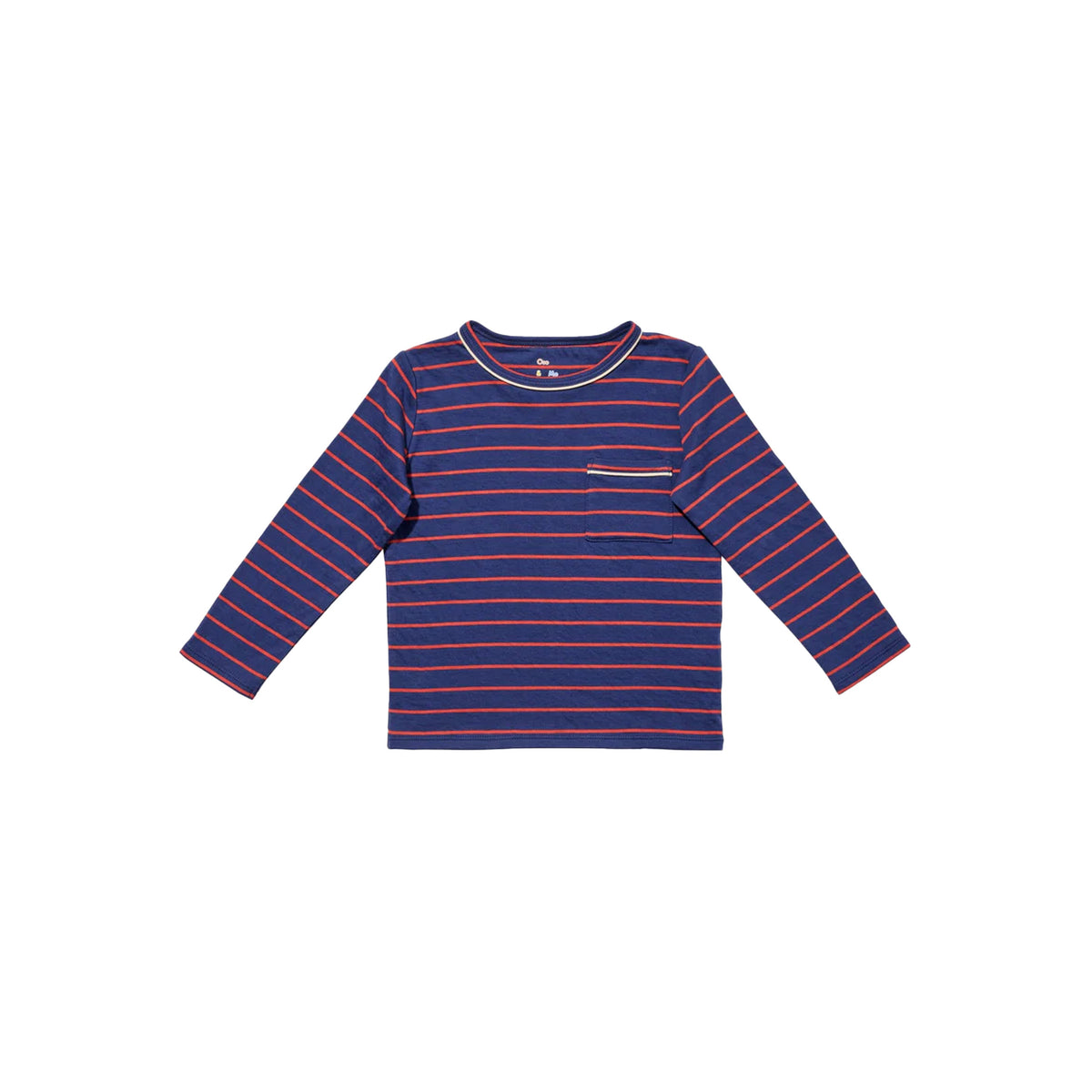Edward T-Shirt in Navy Fine Stripe