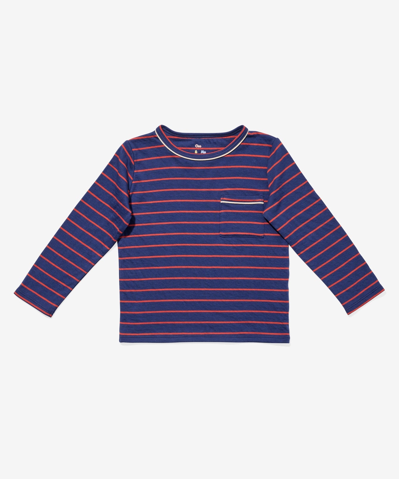 Edward T-Shirt in Navy Fine Stripe