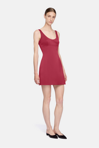 Einna Dress in Red Duchess Satin
