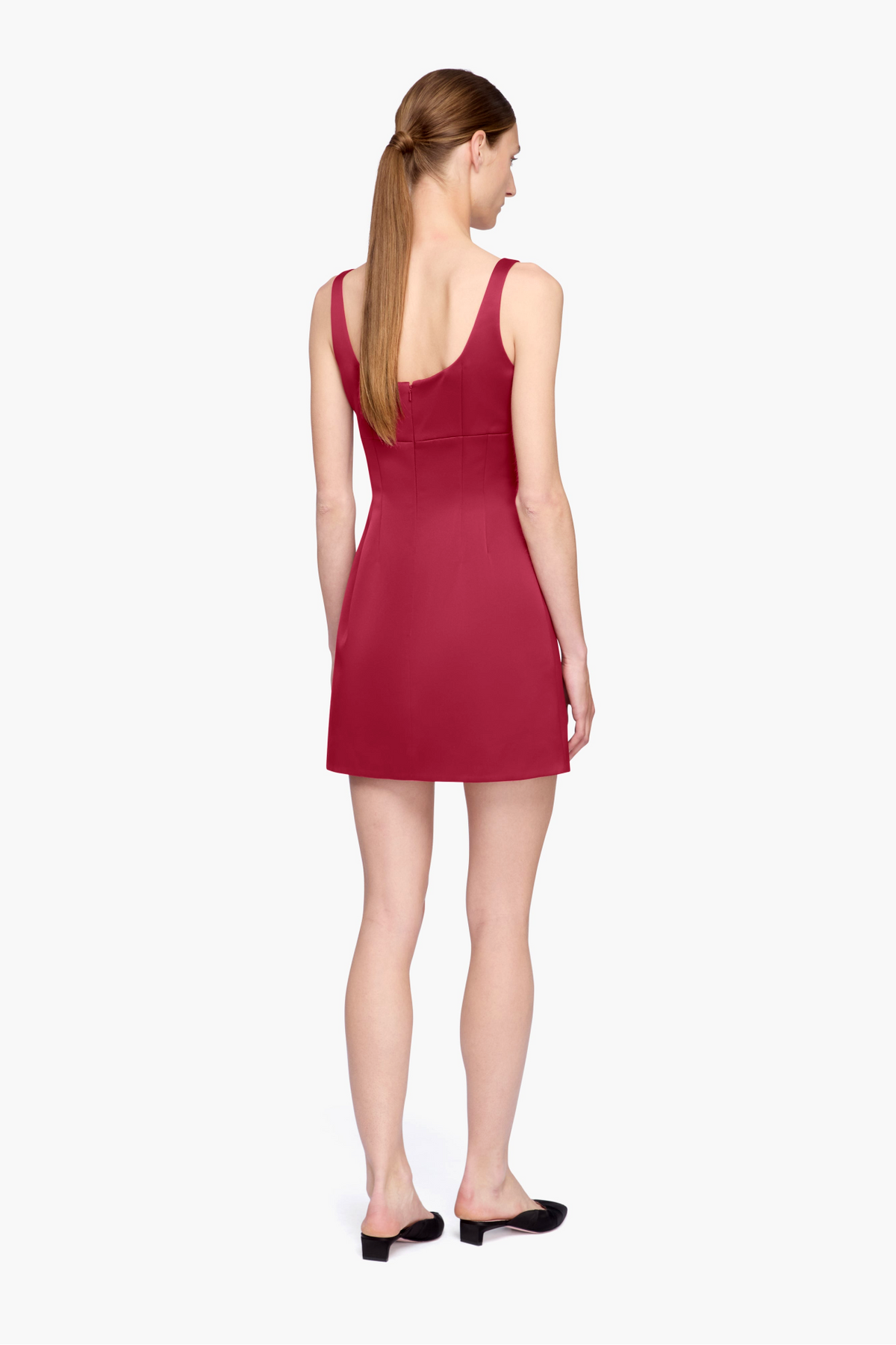 Einna Dress in Red Duchess Satin