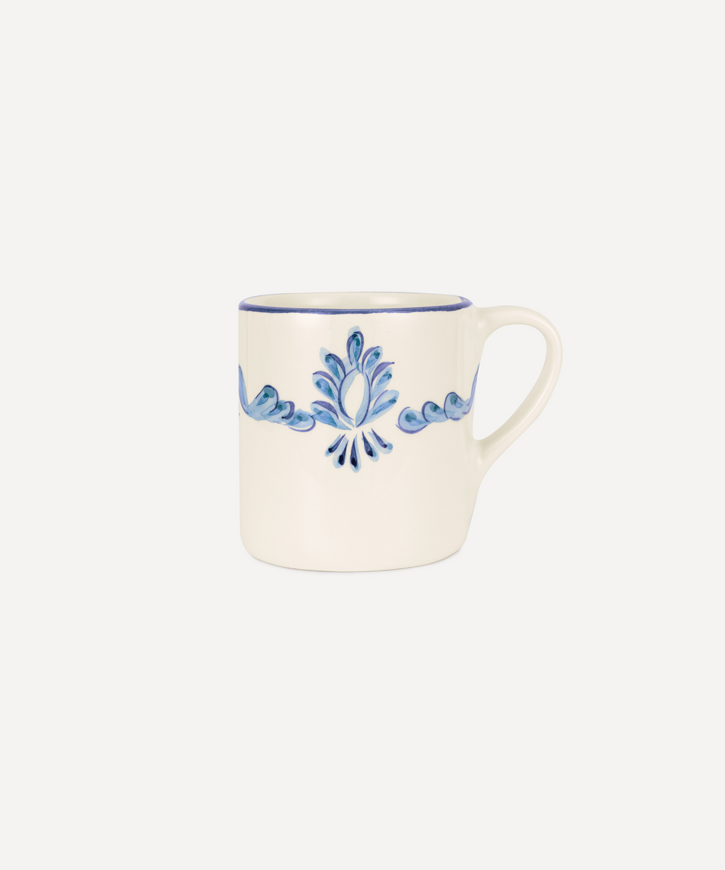Rebecca Udall Eleanor Mug, Blue, Ivory Background
