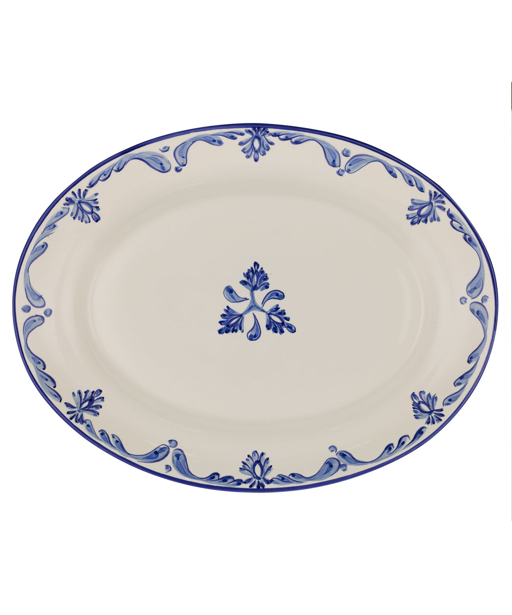 Rebecca Udall Eleanor Platter, Blue Pattern