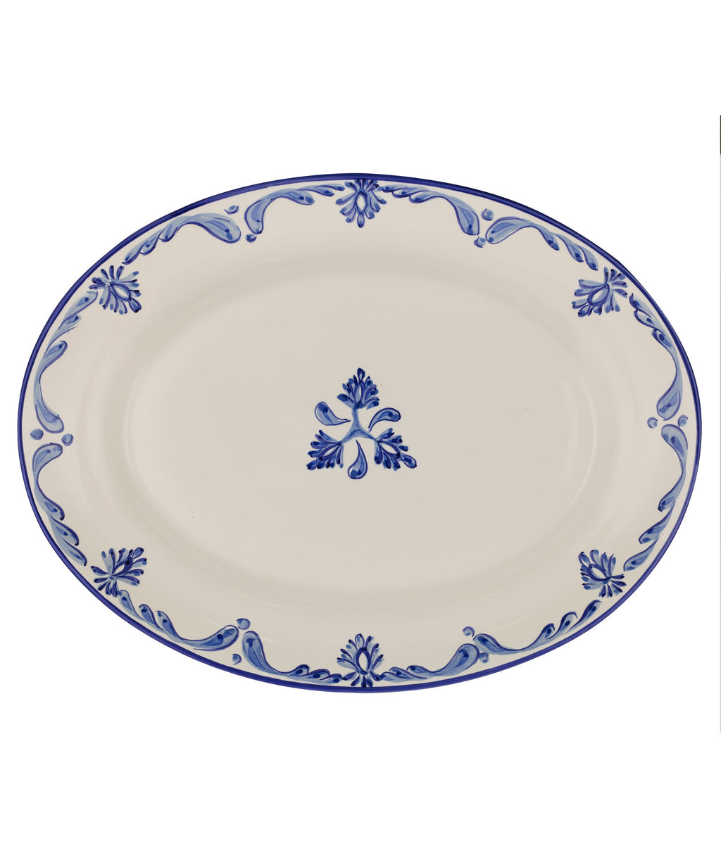Rebecca Udall Eleanor Platter, Blue Pattern