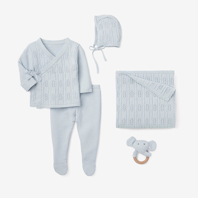 Bring Baby Home - Cloud Blue Baby Layette Set w. box