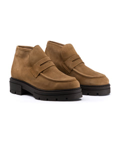 Elia Suede Boot in Beige