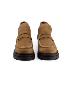 Elia Suede Boot in Beige