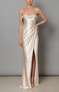 Elise Dress in Champagne