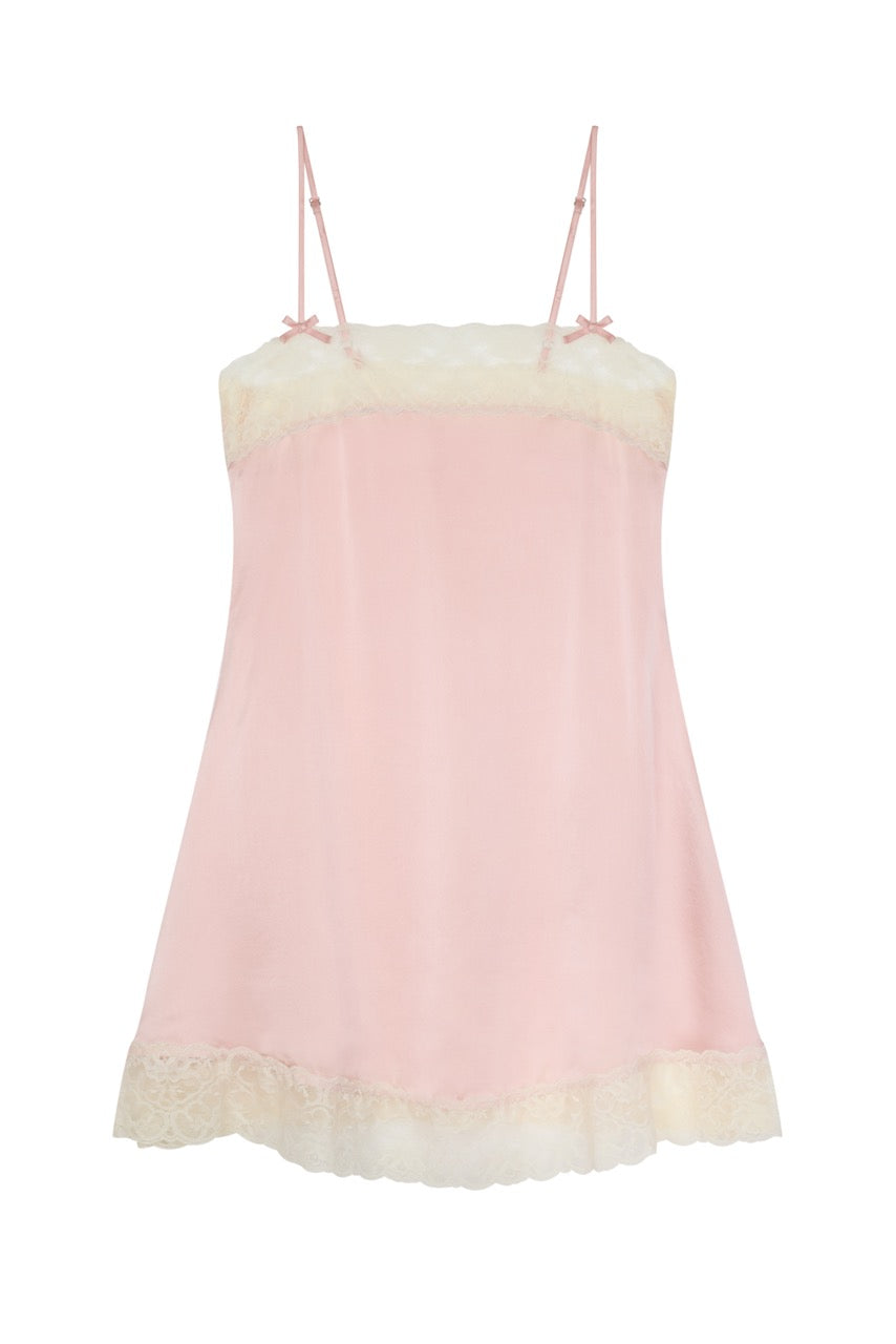 Elizabeth Slip Dress in Shell Pink