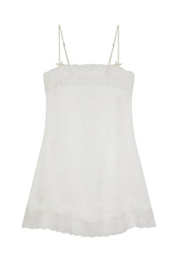 Elizabeth Silk Slip Dress in Ivory