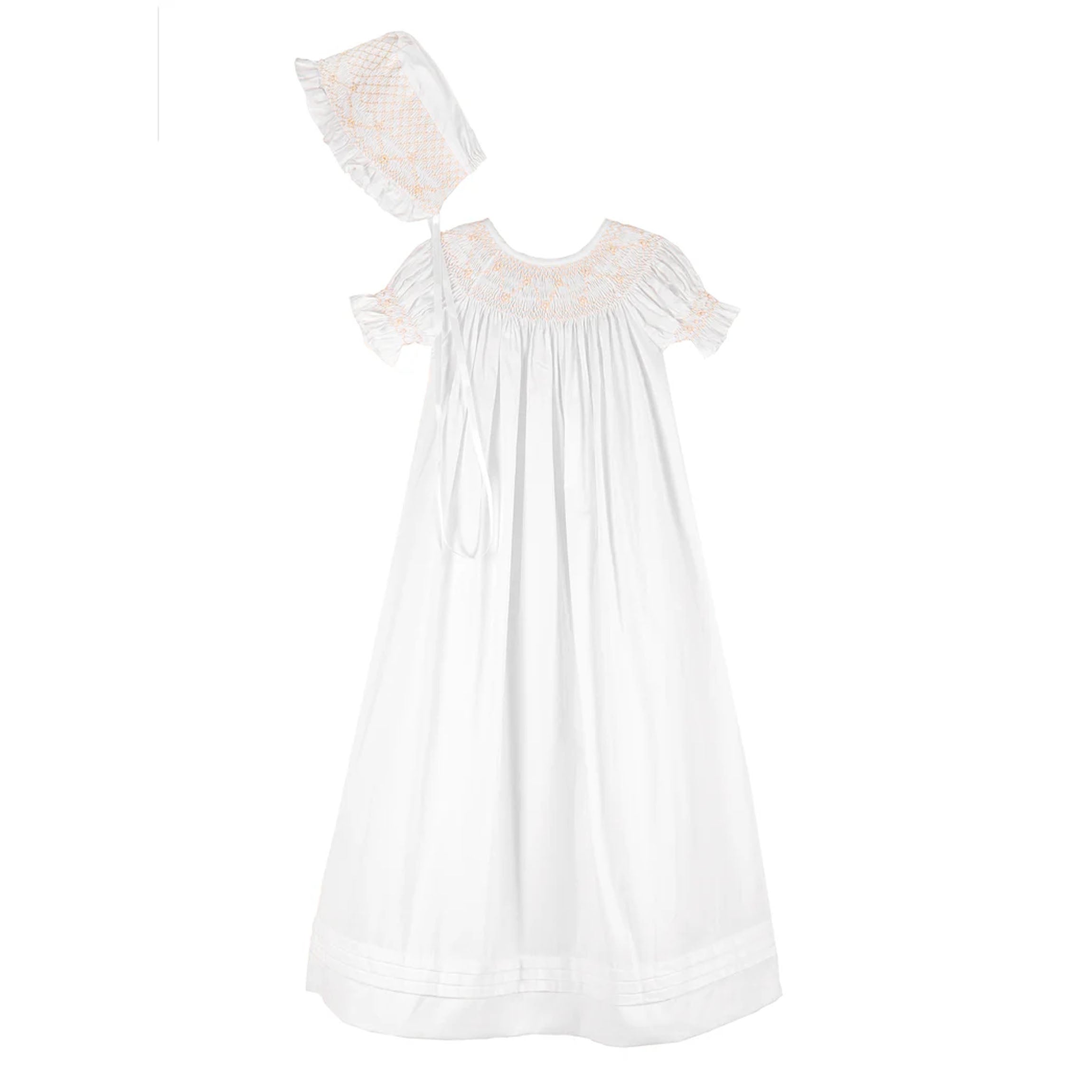 Elizabeth Smocked Christening Gown