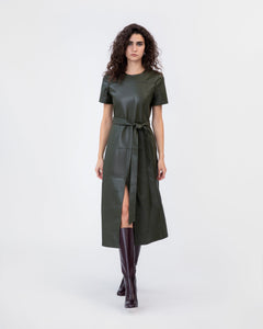 Ella Dress in Deep Army