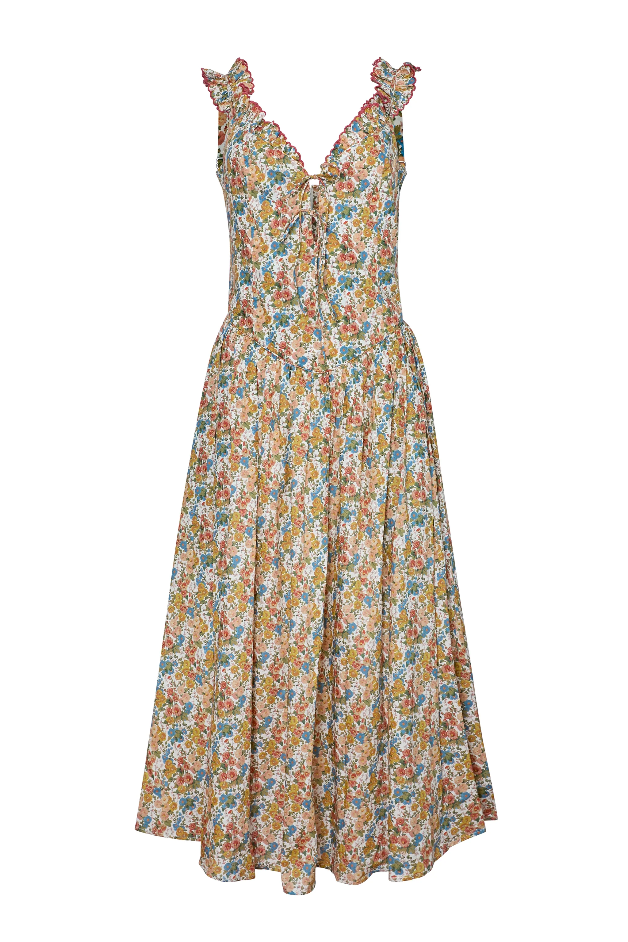 The Ella Lee Dress in Made with Liberty Fabric, Gertrude print.