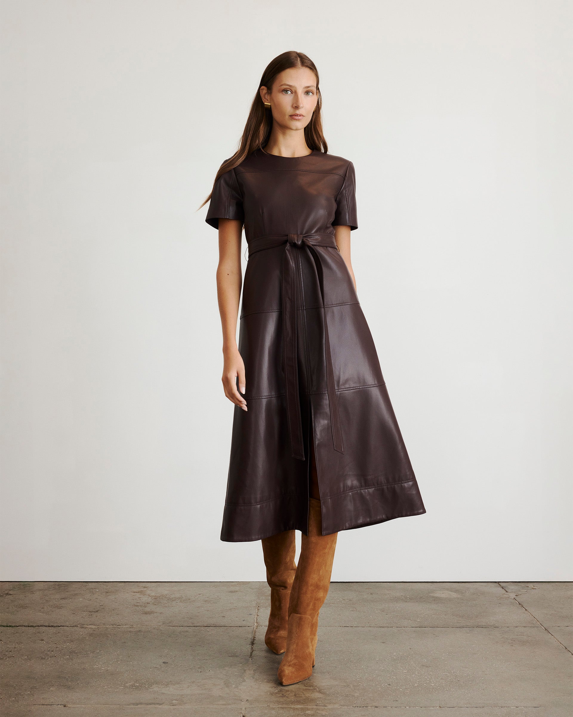 Ella Dress in Oxblood