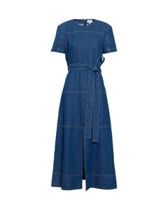 Ella Dress in Classic Indigo Blue
