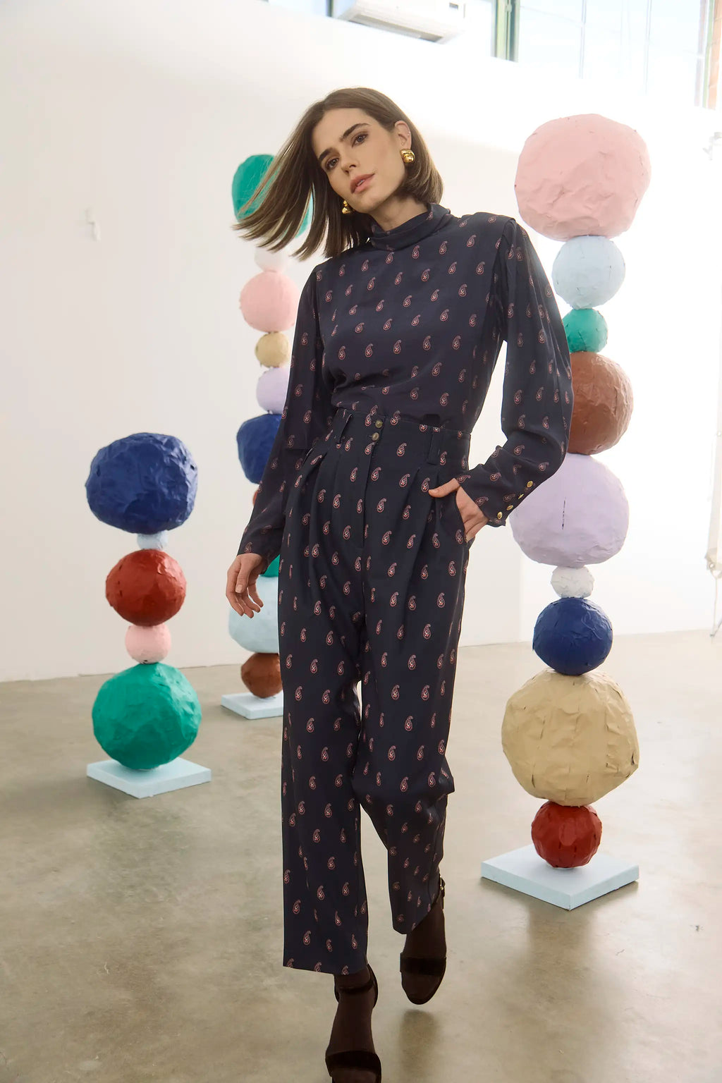 Ellerie Top in Paisley Posey