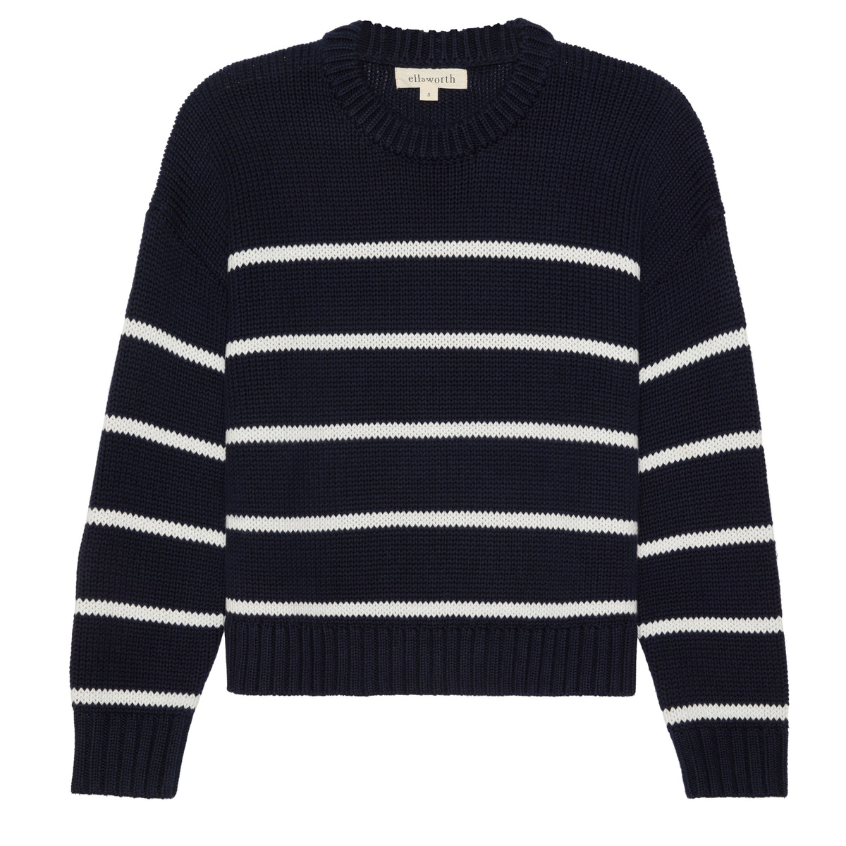 Elena Crew in Navy and Ivory