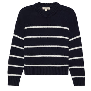 Elena Crew in Navy and Ivory