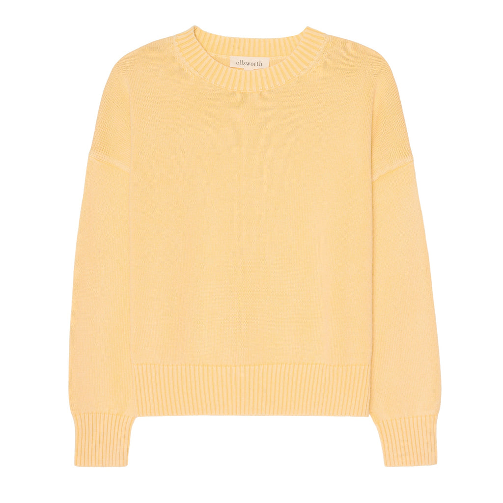 Emery Crewneck Sweater in Butter Yellow