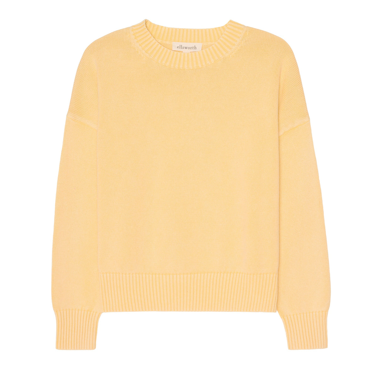 Emery Crewneck Sweater in Butter Yellow