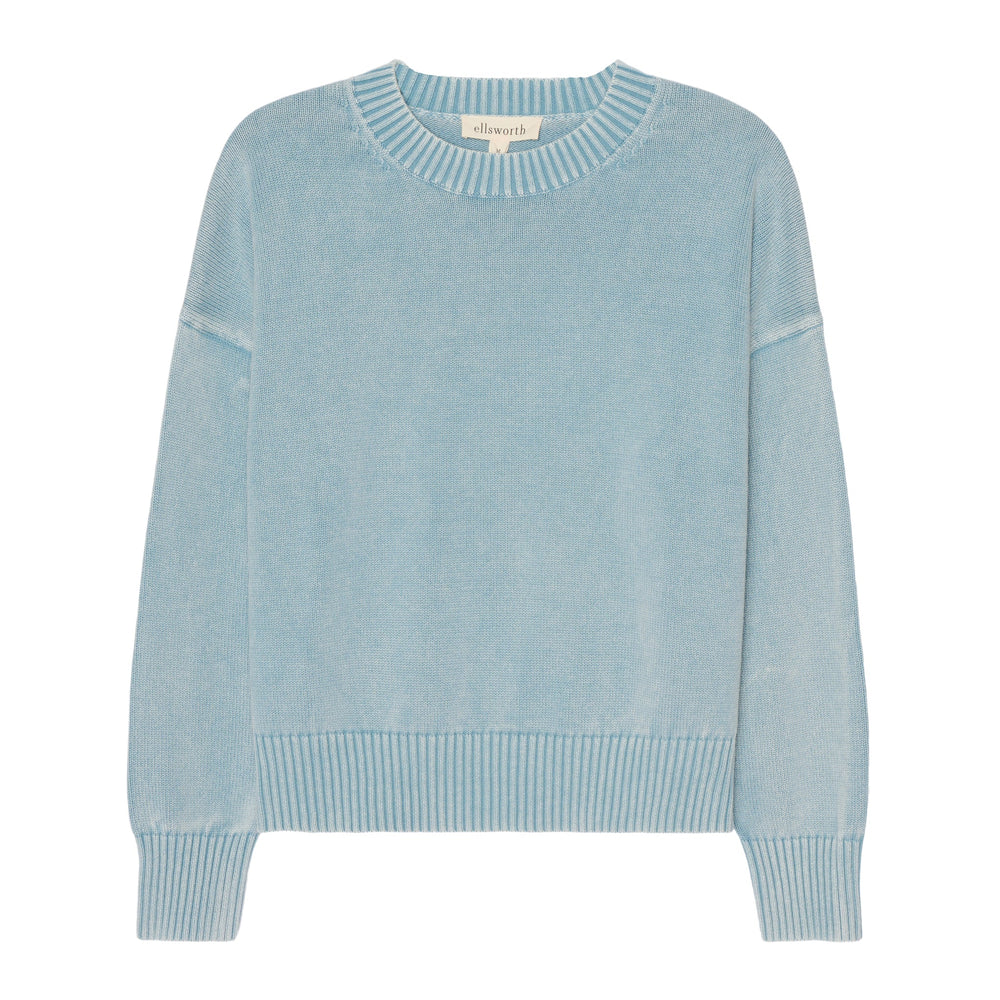 Emery Crewneck Sweater in Denim