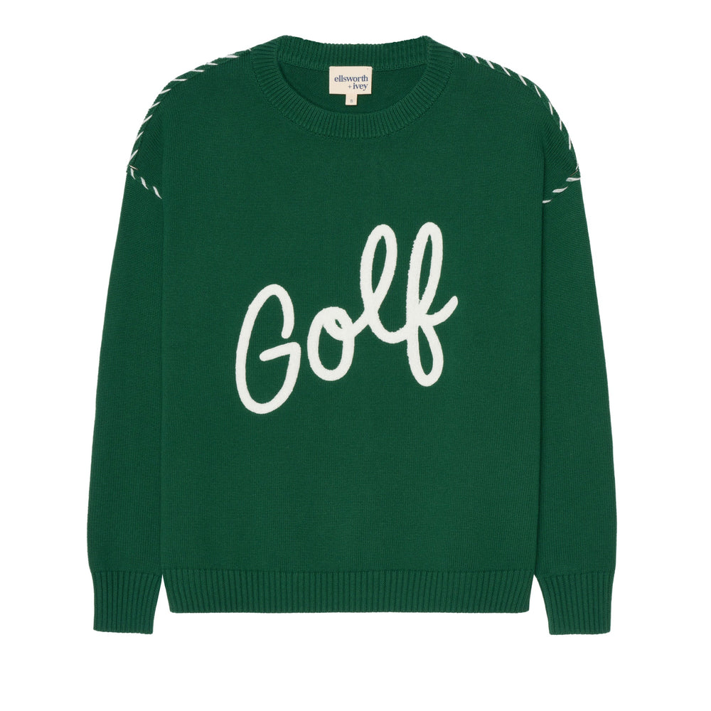 Riley Crew - Golf Script in Green
