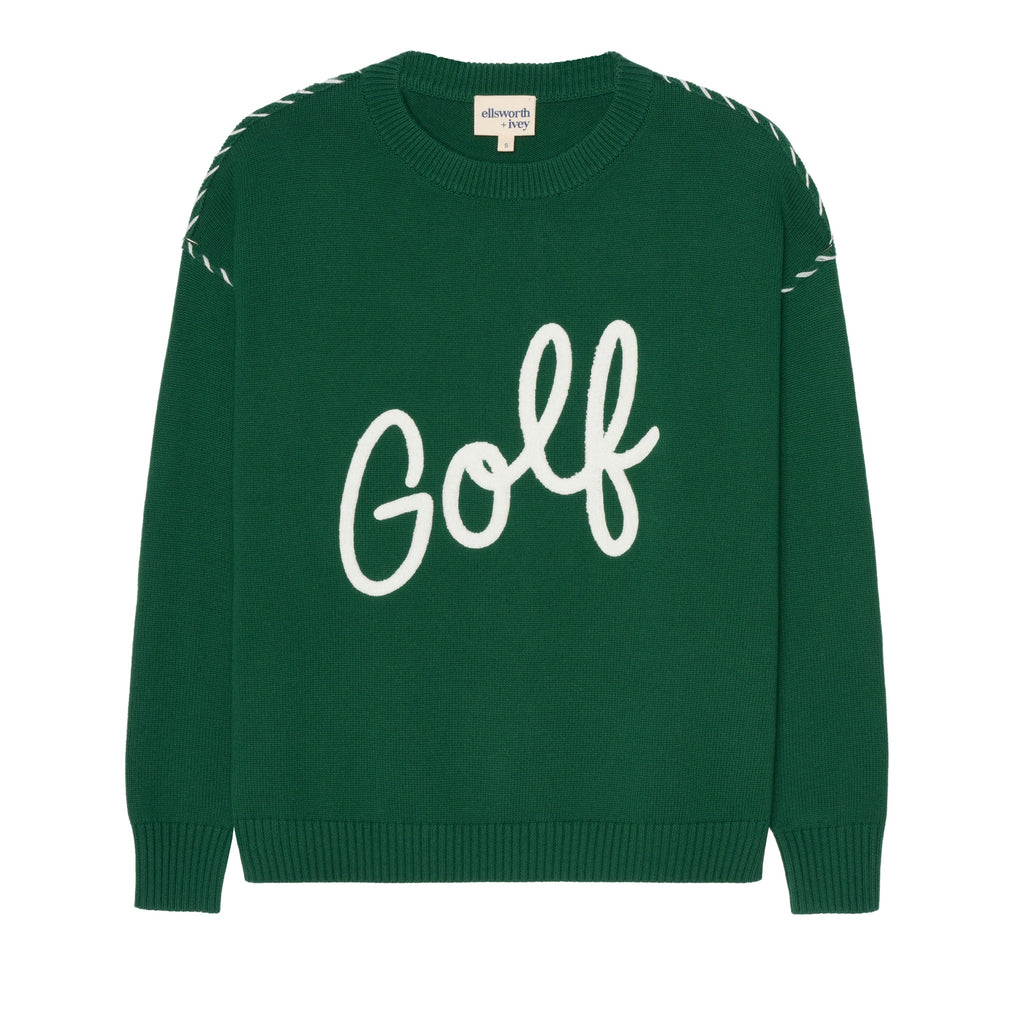Riley Crew - Golf Script in Green