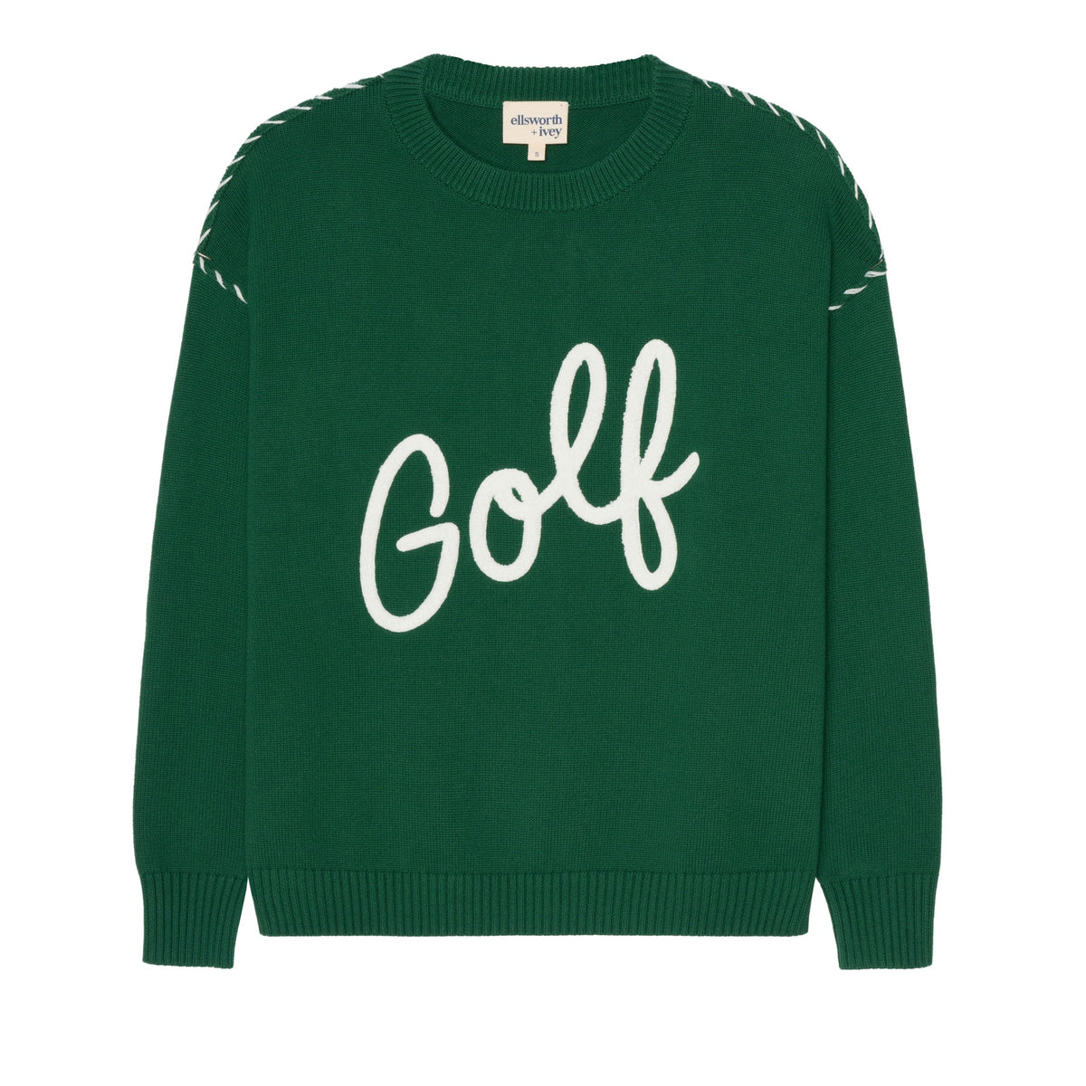 Riley Crew - Golf Script in Green