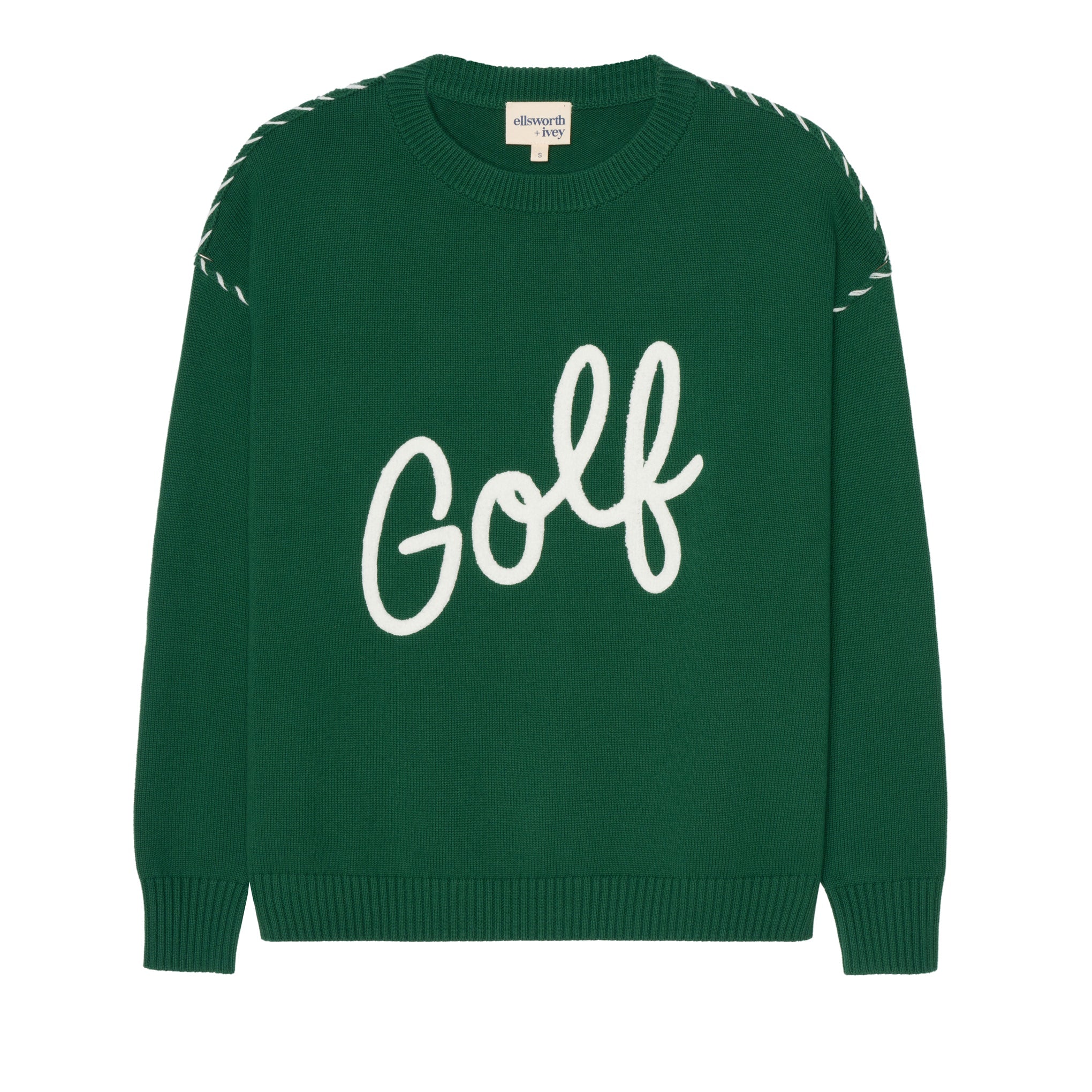 Riley Crew - Golf Script in Green