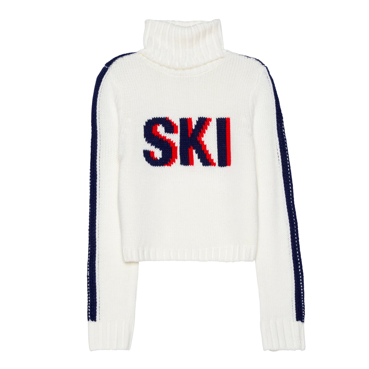 Cropped Ski Turtleneck Sweater