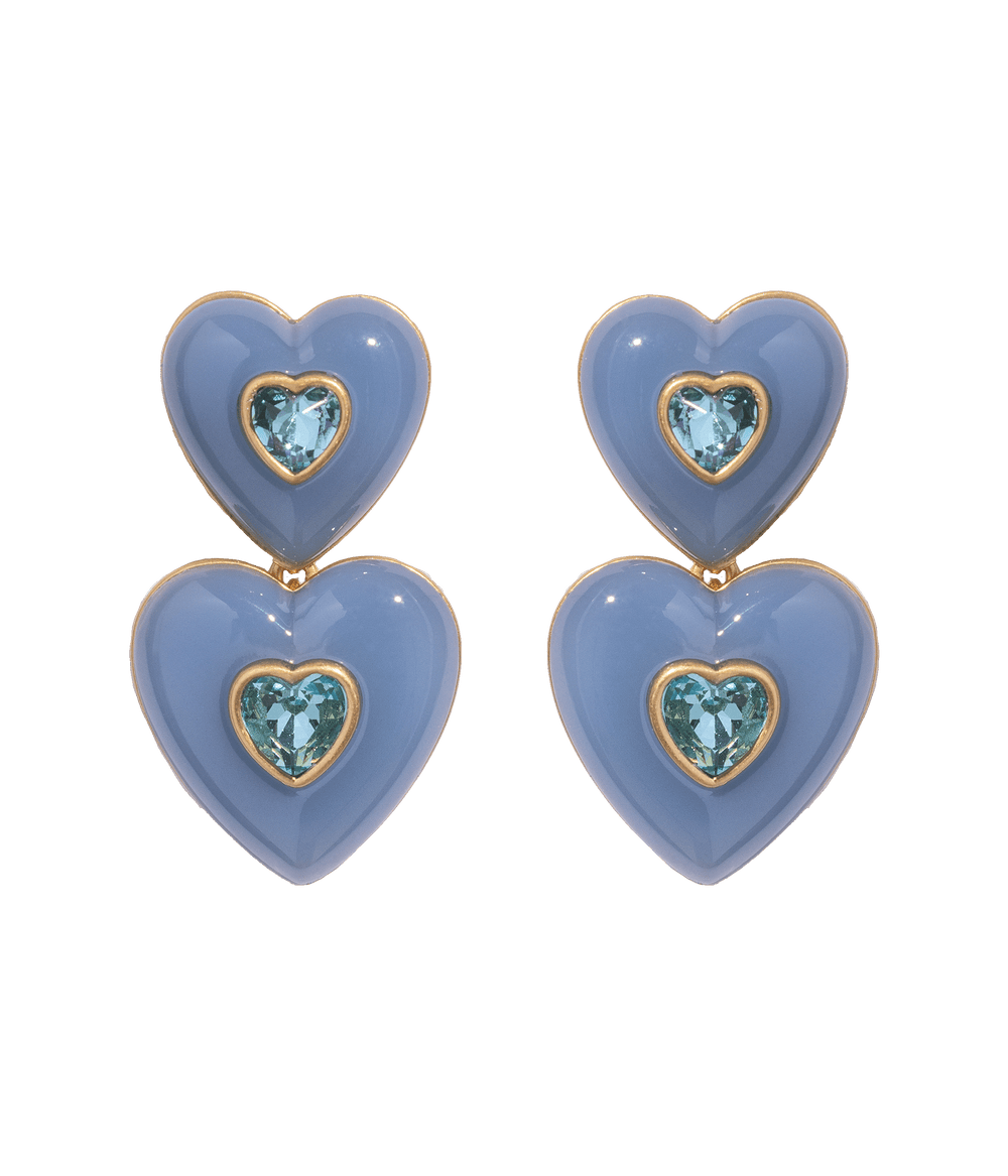 Elodie Heart Drop Earrings